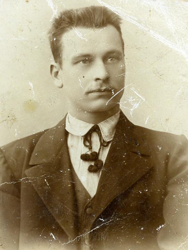 KKE 2084.jpg - Fot. Aleksander Żakiewicz - dziadek Łucji Jaczewskiej (z domu Żakiewicz), około 1901 r.